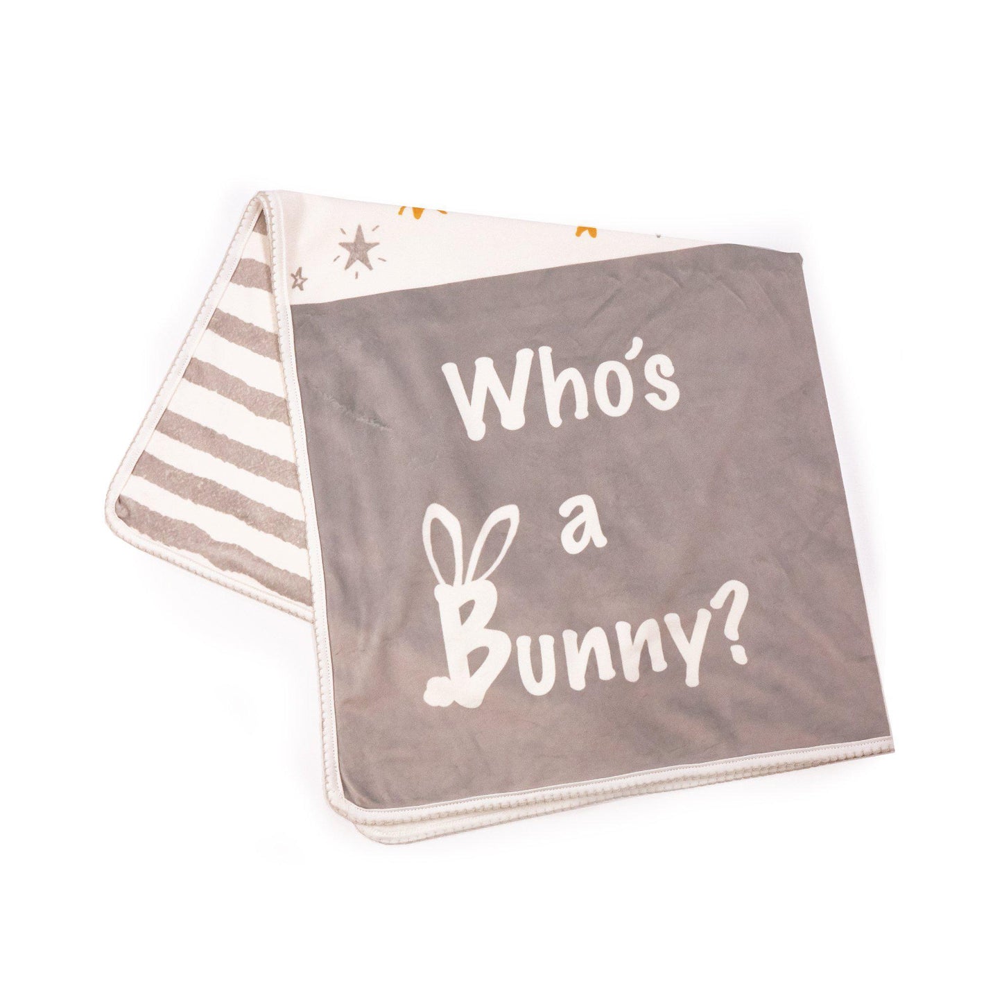 RETIRED - Bloom Who's a Bunny Receiving Blanket