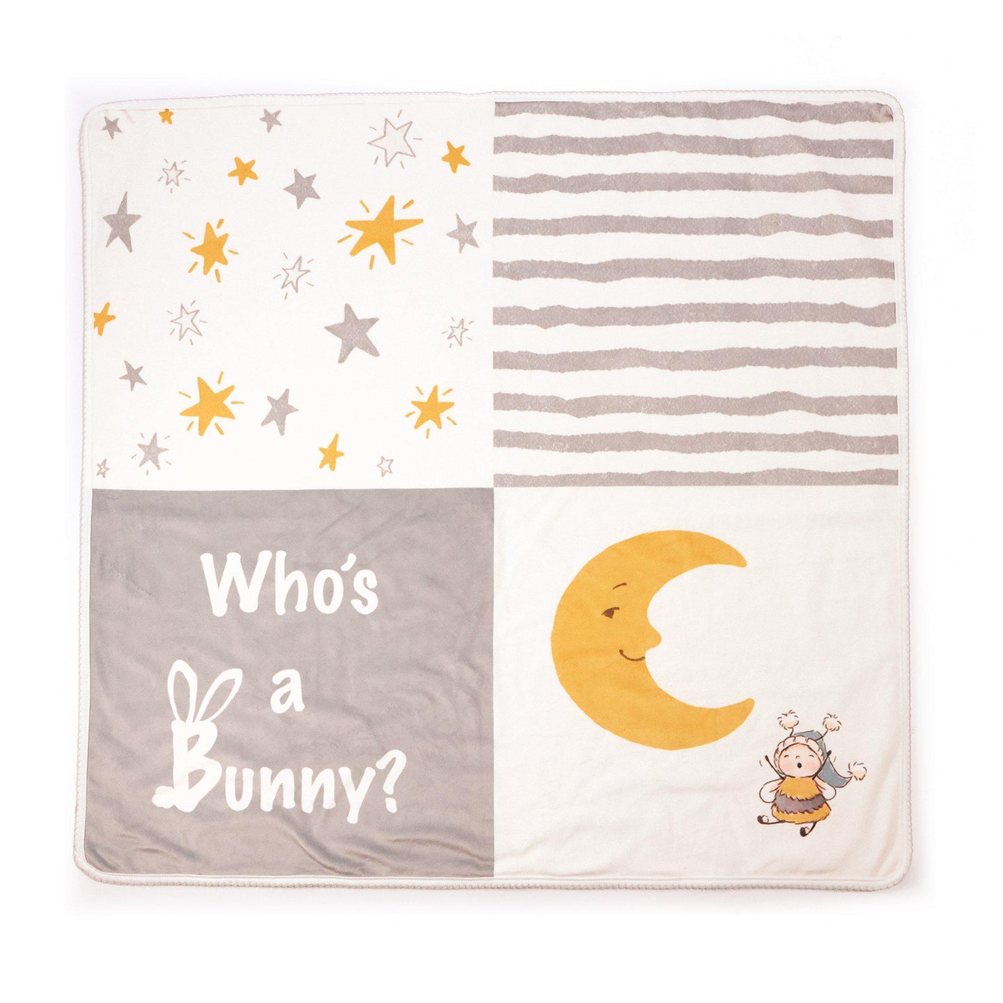 RETIRED - Bloom Who's a Bunny Receiving Blanket