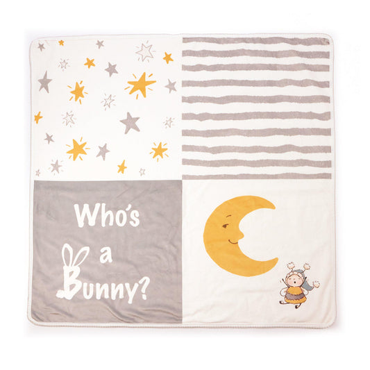 RETIRED - Bloom Who's a Bunny Receiving Blanket