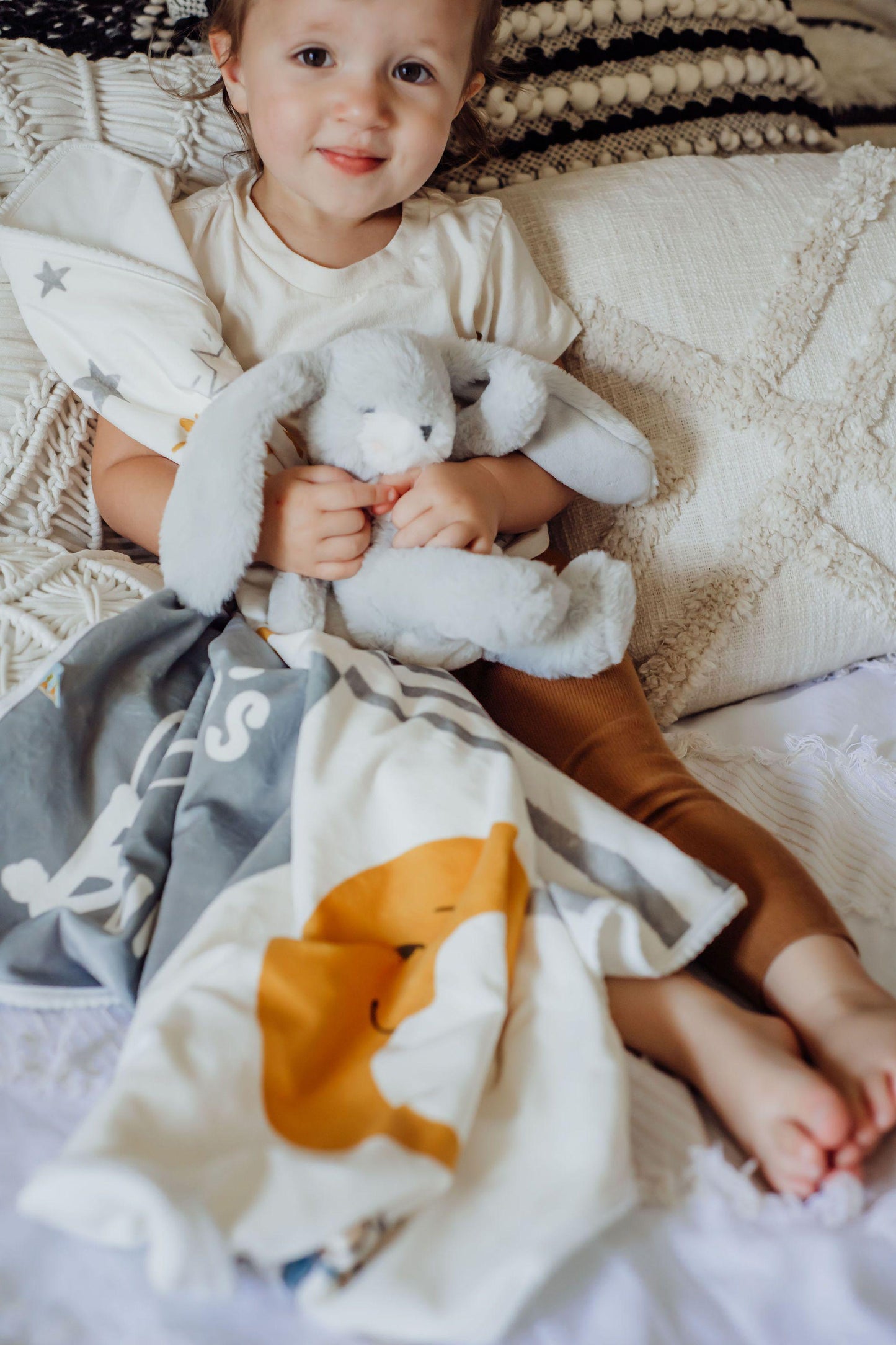 RETIRED - Bloom Who's a Bunny Receiving Blanket